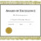 Printable Award Templates – Colona.rsd7 Intended For Blank Certificate Of Achievement Template