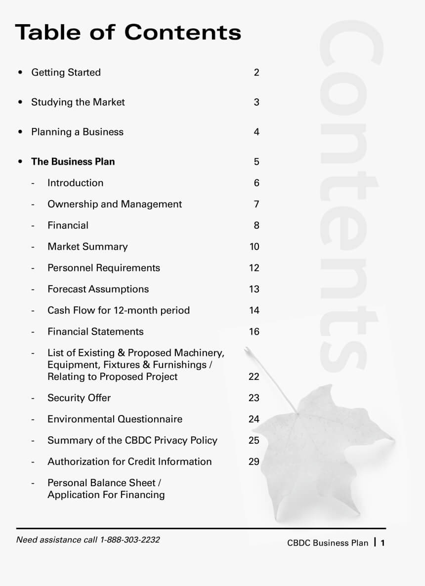 Printable Business Plan Template Main Image – Printable Free Intended For Business Plan Questionnaire Template