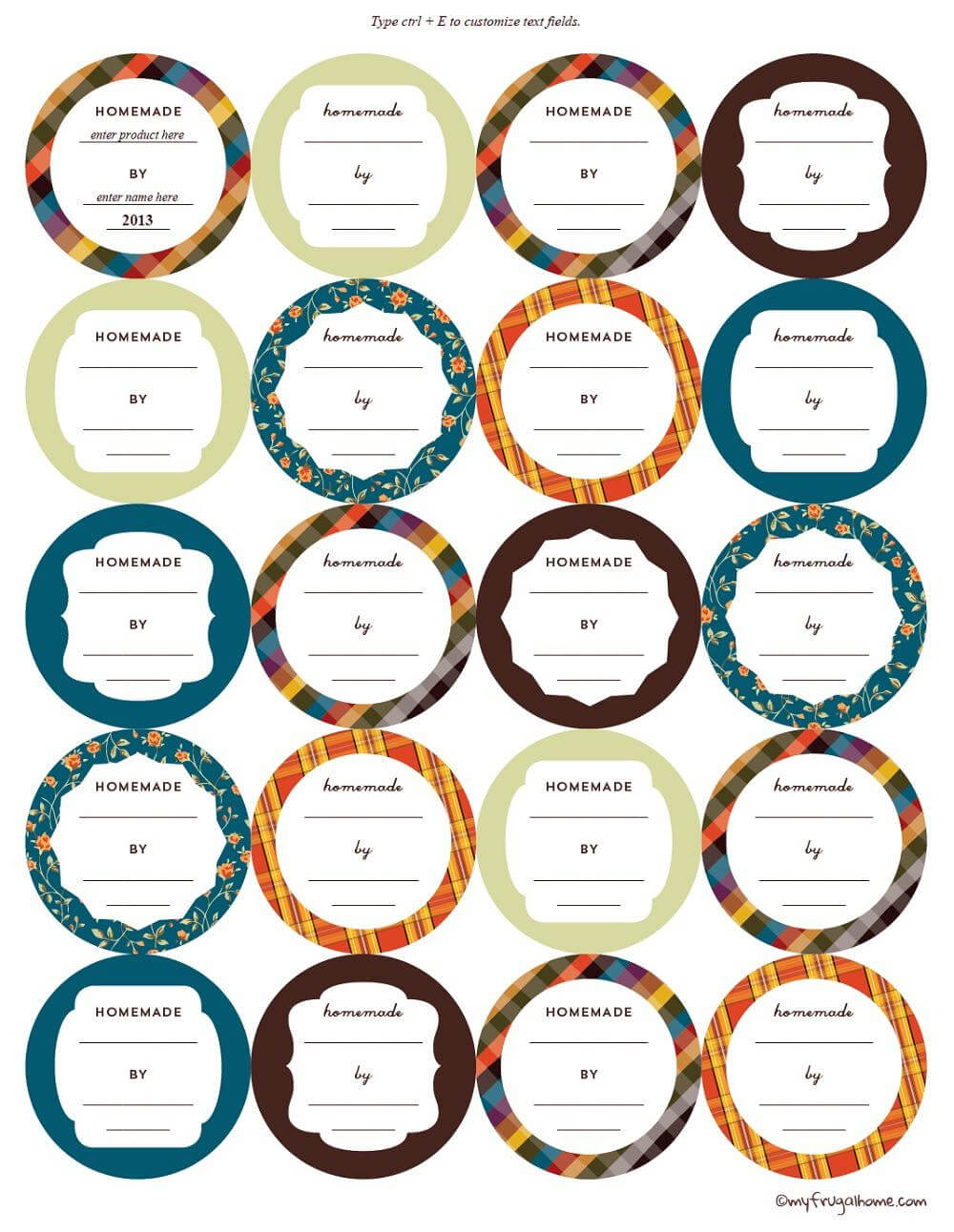 Printable Canning Jar Labels In Canning Jar Labels Template