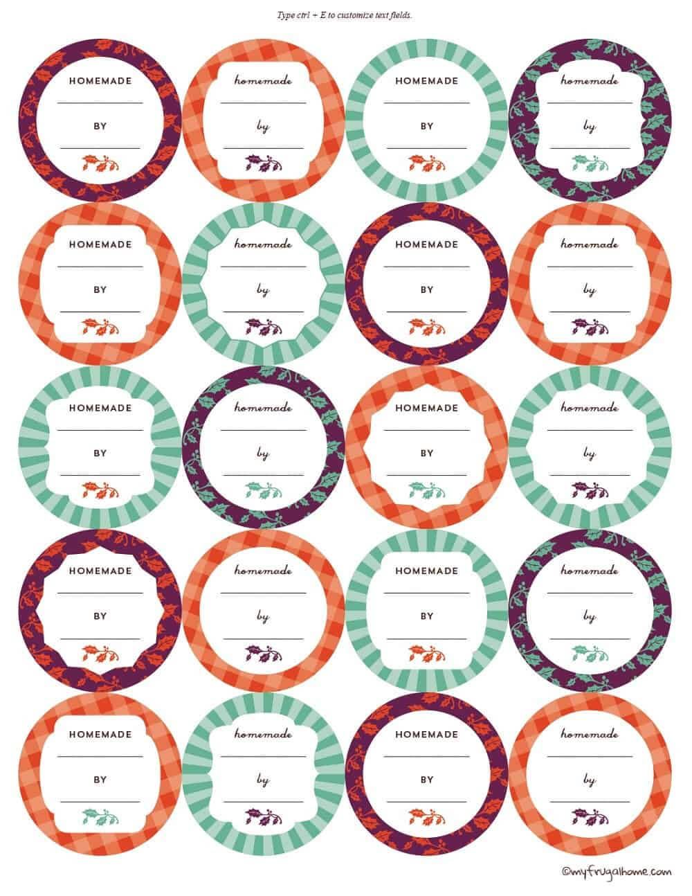 Printable Canning Jar Labels Intended For Canning Jar Labels Template