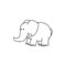 Printable Elephant Templates / Elephant Shapes For Kids Throughout Blank Elephant Template