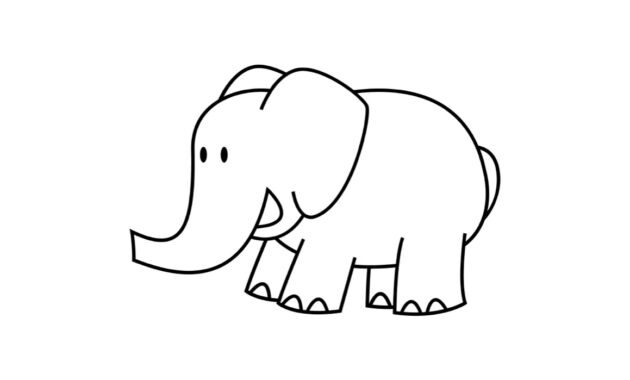 Printable Elephant Templates / Elephant Shapes For Kids throughout Blank Elephant Template