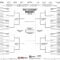 Printable Ncaa Men's D1 Bracket For 2019 March Madness Intended For Blank Ncaa Bracket Template