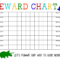 Printable Reward Chart – The Girl Creative With Regard To Blank Reward Chart Template