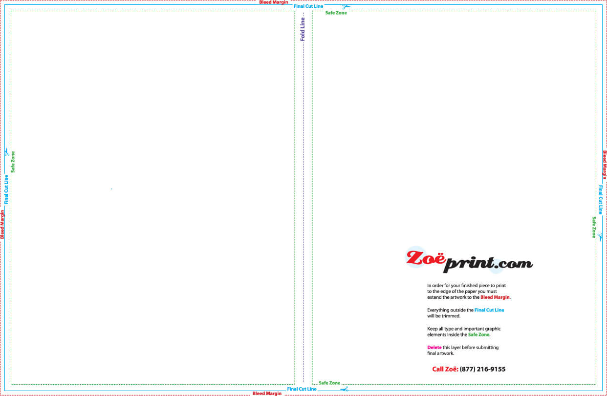 Printing Templates – Zoeprint Pertaining To 8.5 X11 Brochure Template