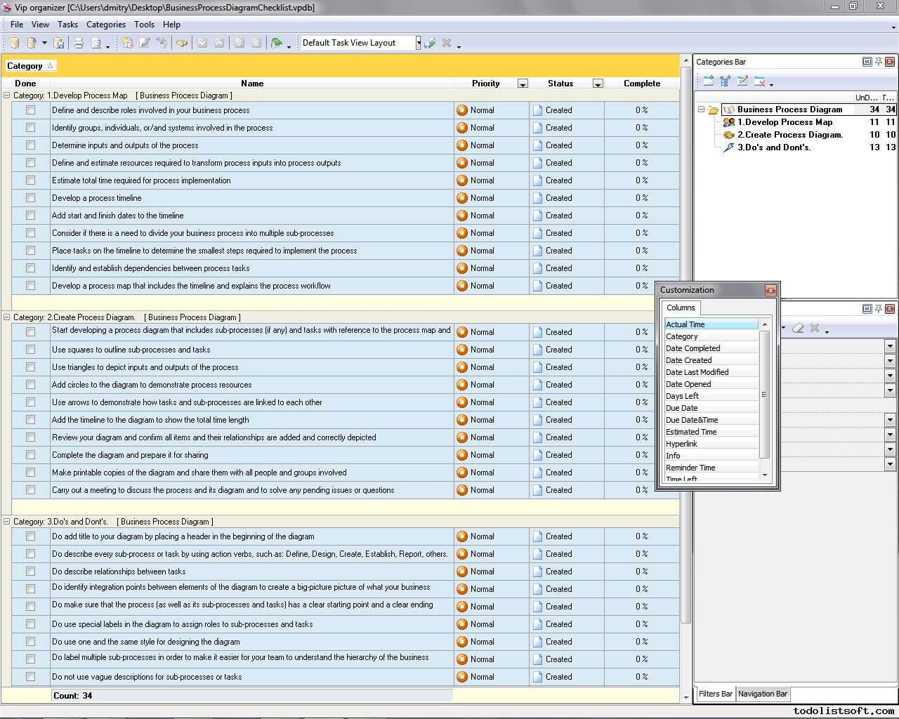 Process Management Templates Inside Business Process Discovery Template