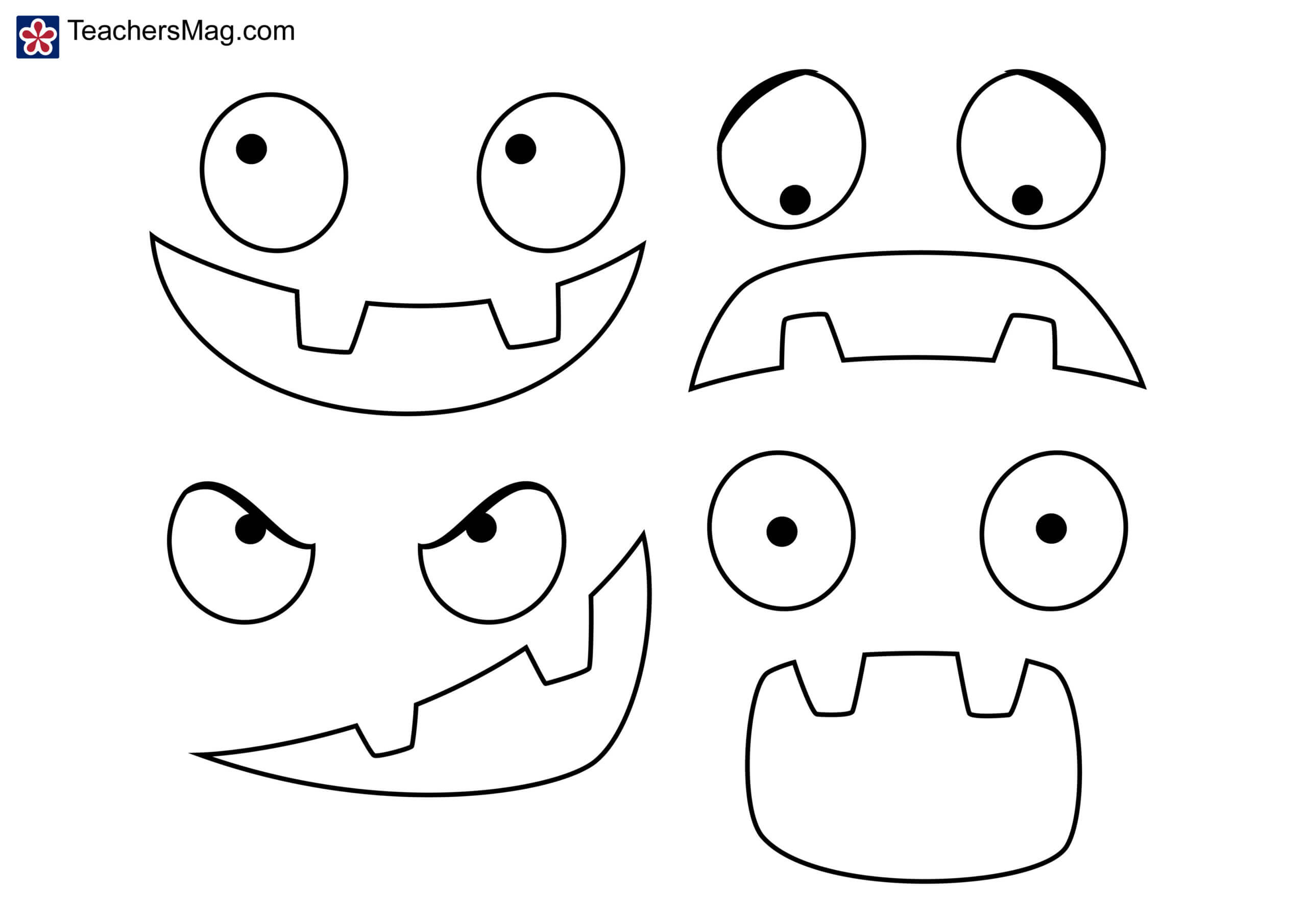 Pumpkin Emotions Activity | Teachersmag With Regard To Blank Face Template Preschool