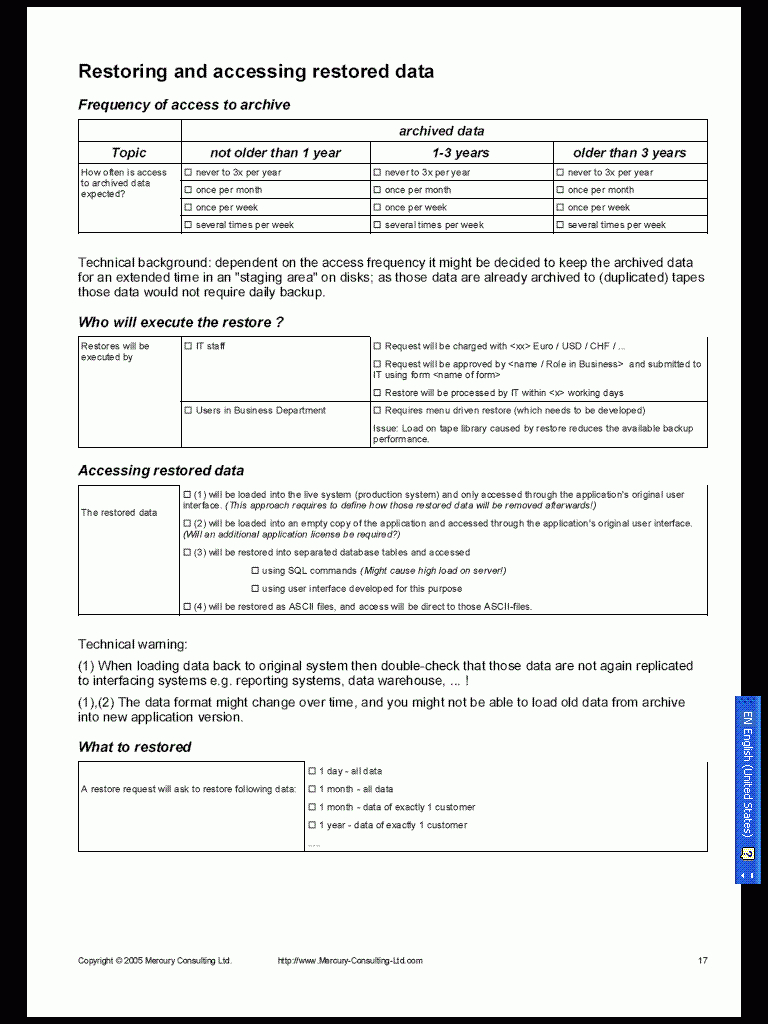 Questionnaire For Gathering Business Requirements For Backup With Business Requirements Document Template Pdf
