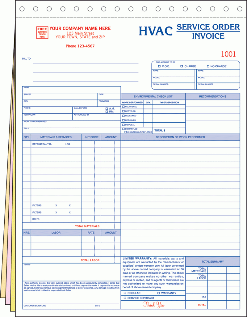 Repair Estimate Form Auto Repair Invoicing Sample 2 Sample Throughout Air Conditioning Invoice Template