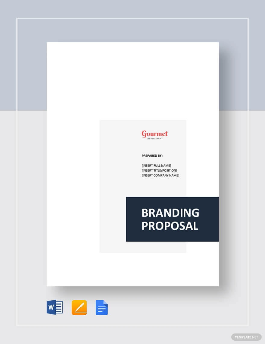 Restaurant Branding Proposal Template – Word (Doc) | Google With Branding Proposal Template