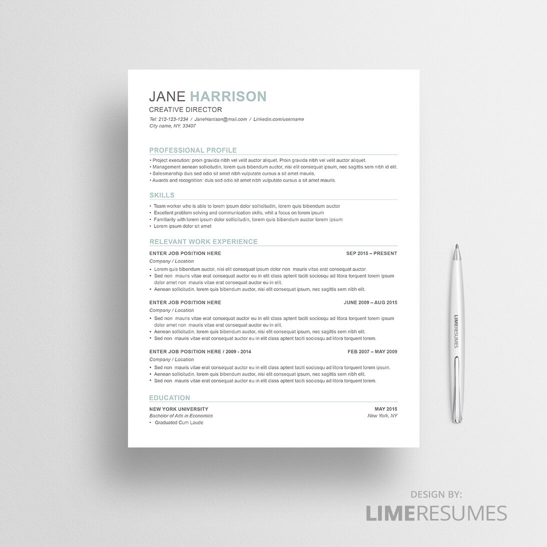 Resume Template 43 With Ats Friendly Resume Template