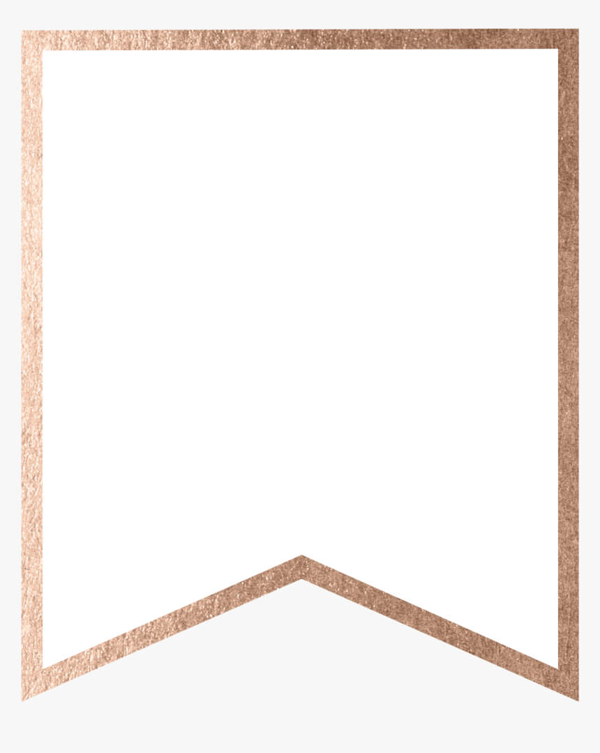 Rose Gold Banner Template Free Printable Blank , Png Throughout Banner Cut Out Template