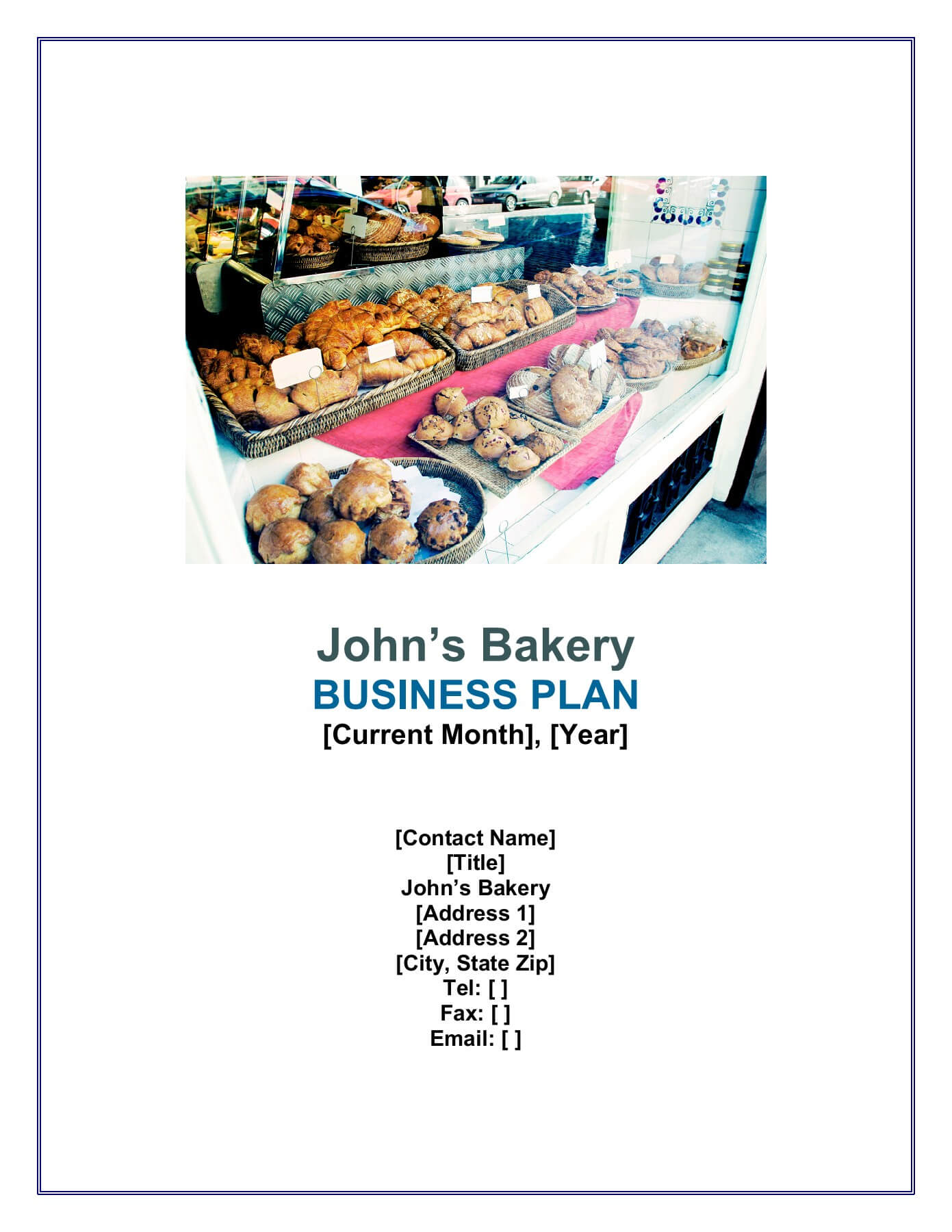 Sample Bakery Business Plan Pages 1 – 29 – Text Version Pertaining To Cake Business Plan Template