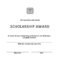 Scholarship Award Certificate | Templates At For Blank Award Certificate Templates Word