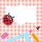 School Blank Banner With Ladybug And Accessories — Stock Inside Blank Ladybug Template