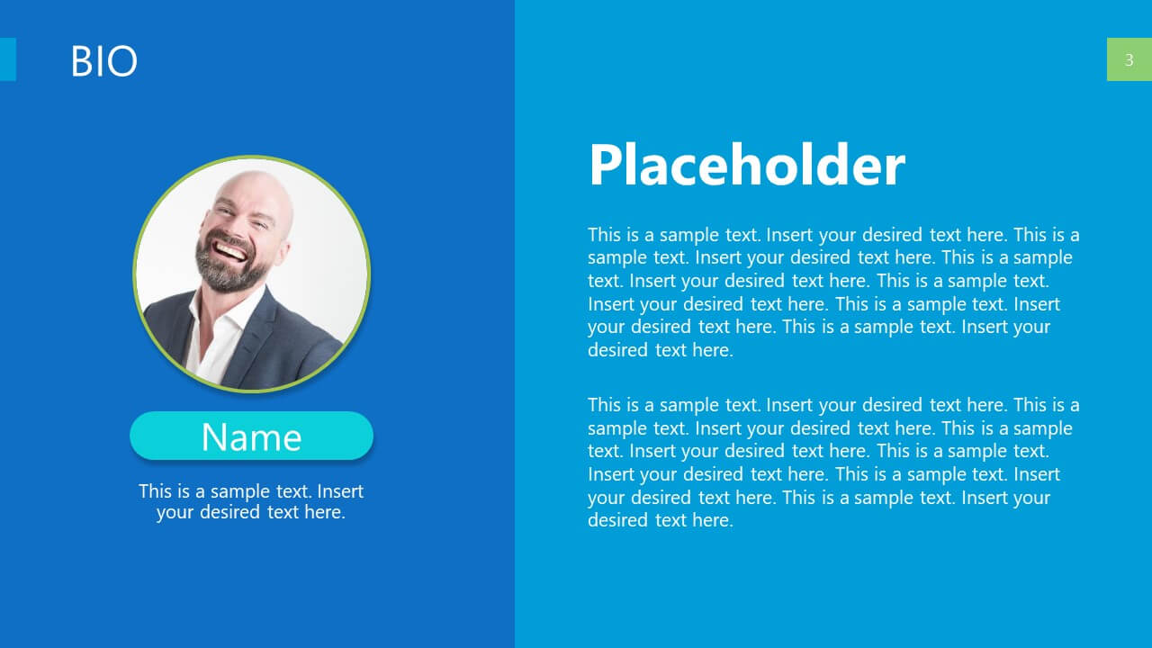 Self Introduction Powerpoint Template For Biography Powerpoint Template