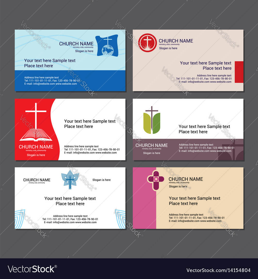 Set Christian Business Cards For The Church With Regard To Christian Business Cards Templates Free