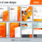 Set Of Business Cover Design Template In Orange Color For Brochure,.. With Business Process Catalogue Template