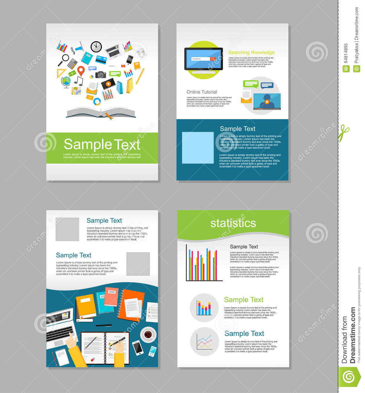 Set Of Flyer. Brochure Design Templates. Education With Brochure Design Templates For Education