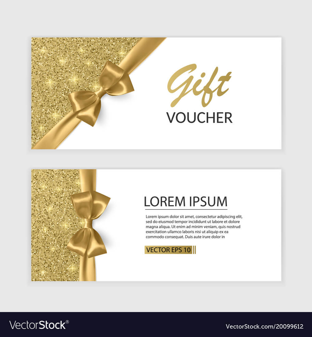 Set Of Gift Voucher Card Template Advertising Or Pertaining To Advertising Card Template