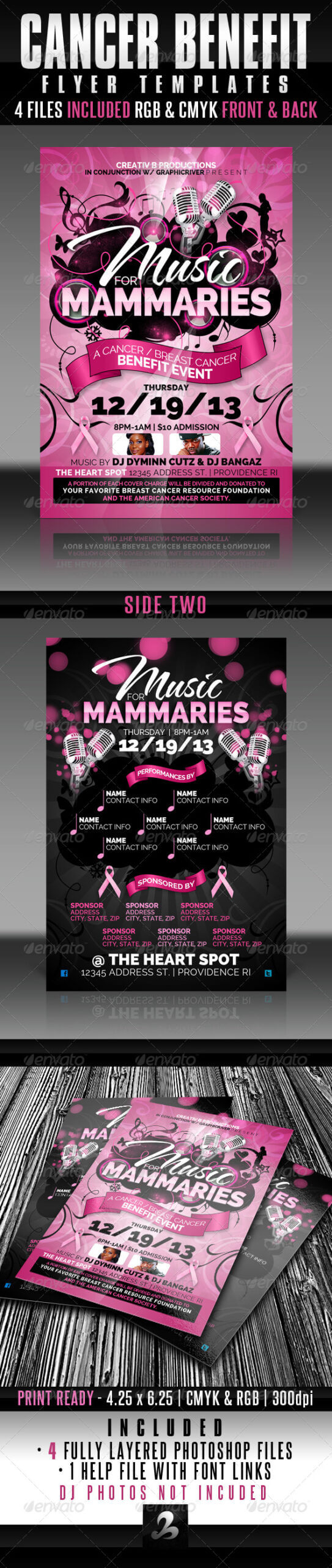 Silhouette Graphics, Designs & Templates From Graphicriver For Benefit Dance Flyer Templates