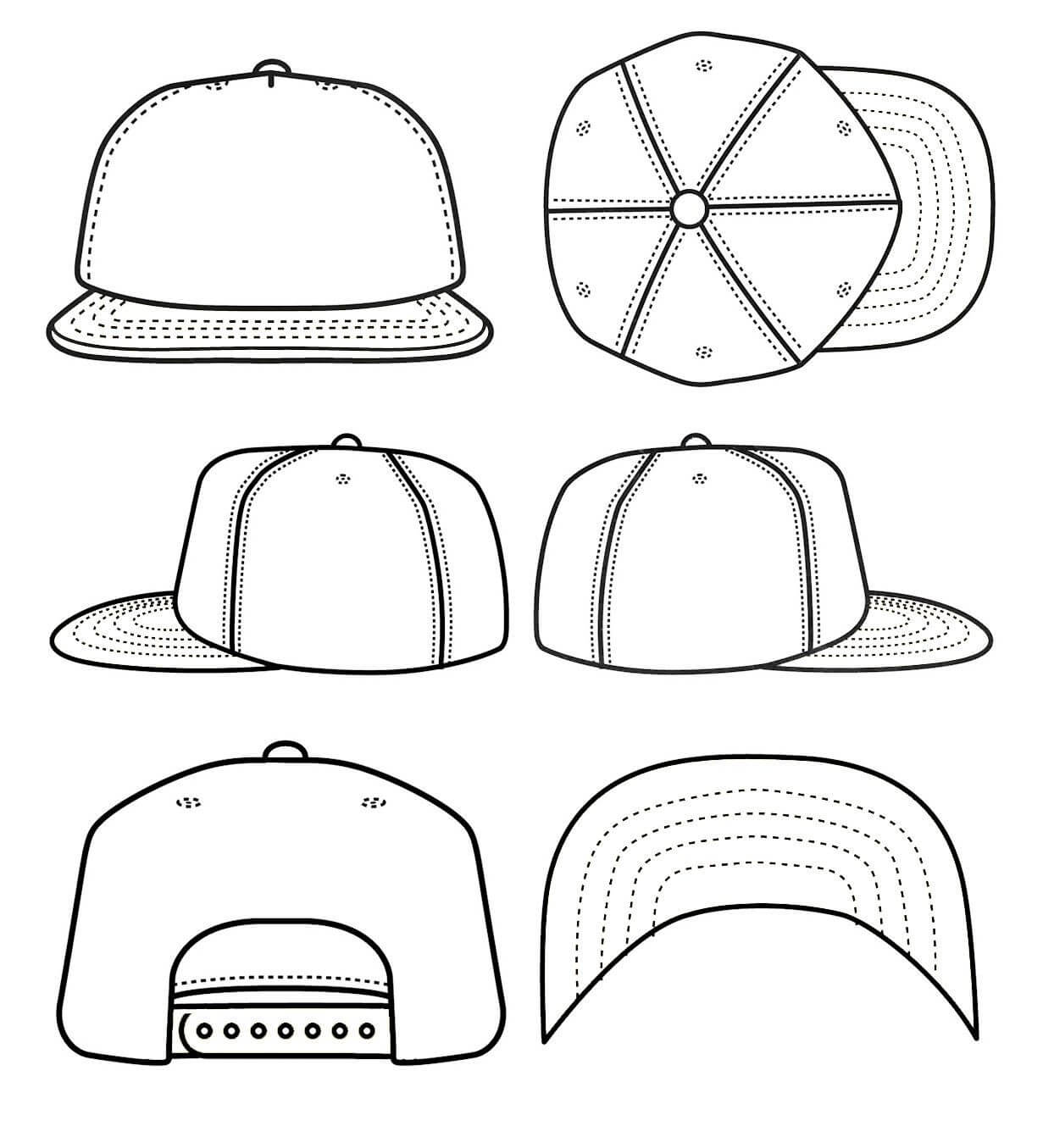Snapback Hat Vector At Getdrawings | Free For Personal In 5 Panel Hat Template