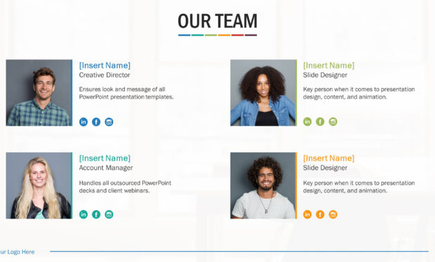 Team Biography Slides For Powerpoint Presentation Templates throughout Biography Powerpoint Template