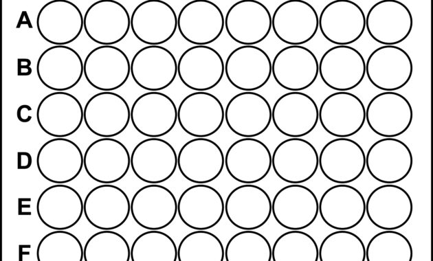 Templates with 96 Well Plate Template