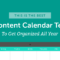 The Best 2020 Content Calendar Template: Get Organized All Year With Blank Activity Calendar Template