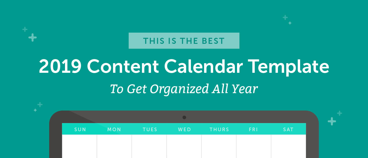 The Best 2020 Content Calendar Template: Get Organized All Year With Blank Activity Calendar Template