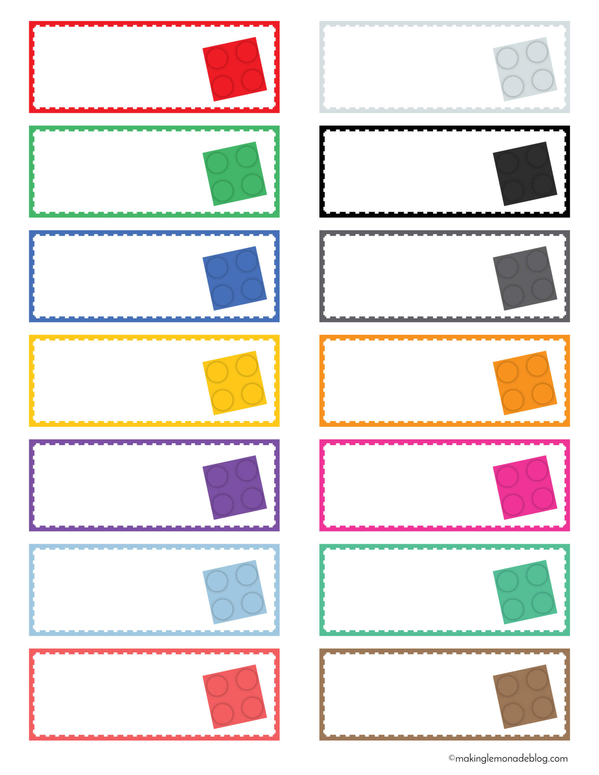 The Magical Lego Organizing Solution & Free Printable Labels In Bin Labels Template