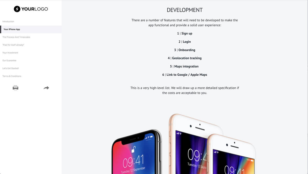 This [Free] Iphone Mobile App Development Proposal Template Throughout App Proposal Template