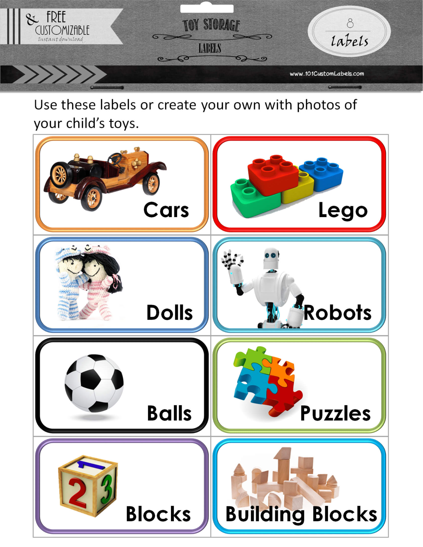 Toy Bin Labels For Bin Labels Template