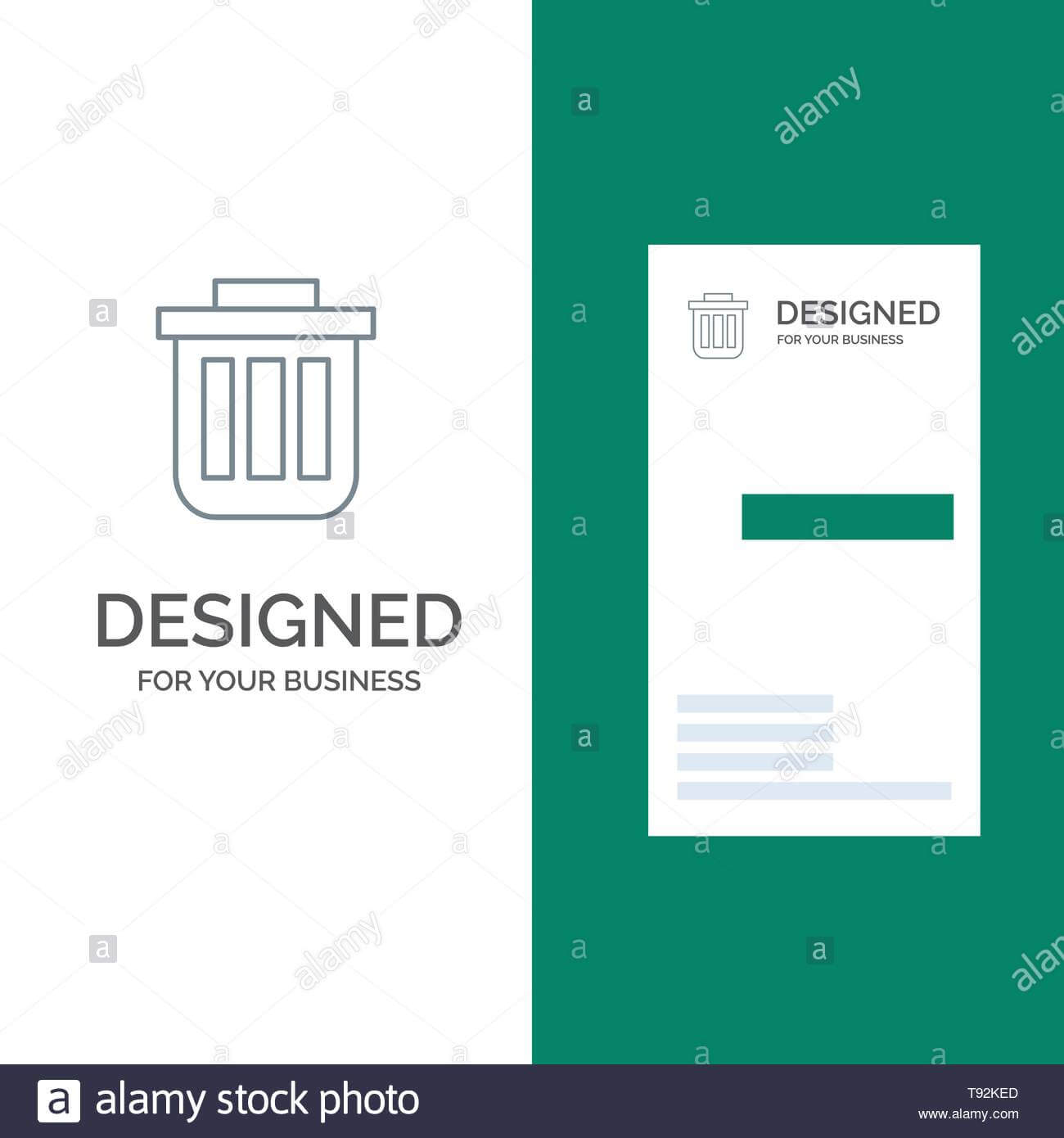 Trash, Basket, Bin, Can, Container, Dustbin, Office Grey Throughout Bin Card Template