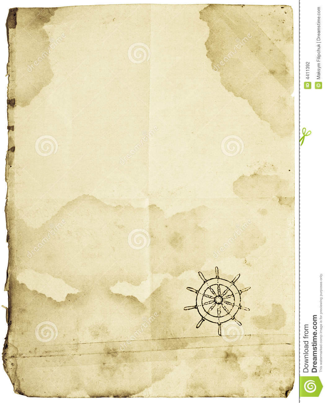 Treasure Map, Isolated On White Stock Photo – Image Of Pertaining To Blank Pirate Map Template