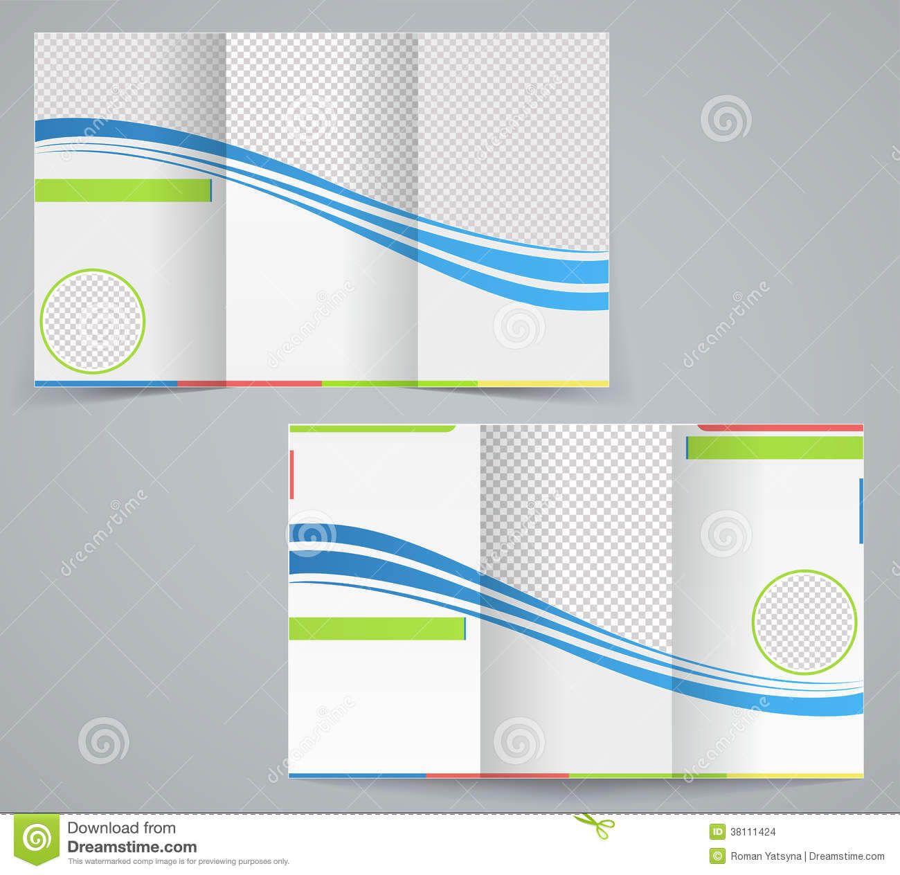 Tri Fold Business Brochure Template Stock Vector Inside 3 Fold Brochure Template Free Download