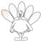 Turkey Clip Art Coloring Page, Picture #4554 Turkey Clip Art Within Blank Turkey Template