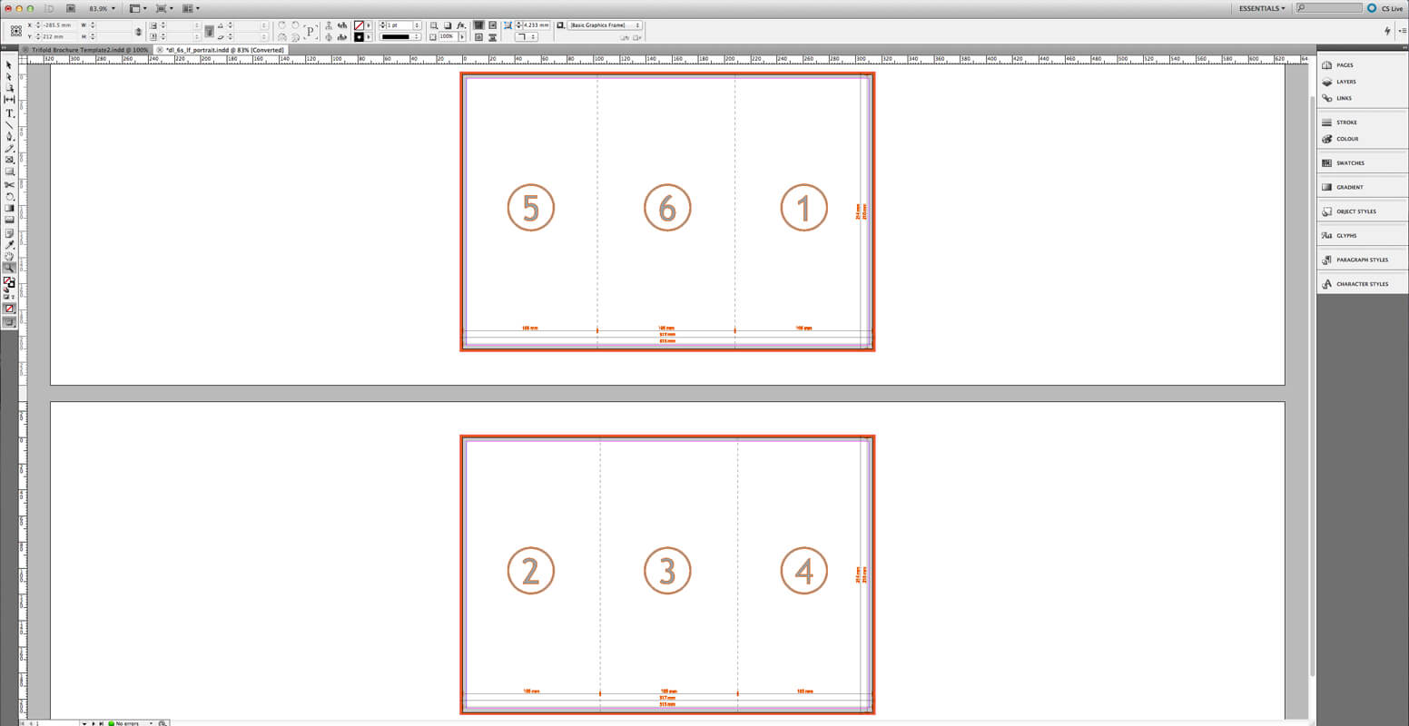 Tutorial: Create A Tri Fold Business Brochure » Saxoprint For 6 Sided Brochure Template