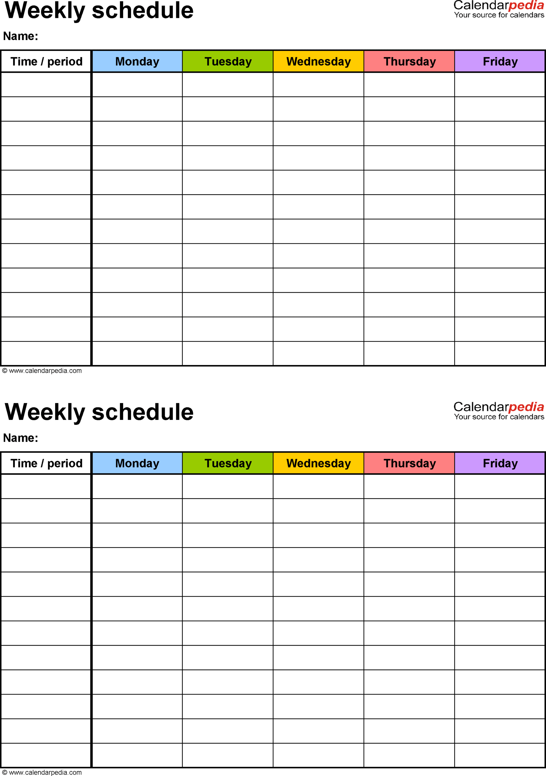 Two Week Calendar Template Word – Colona.rsd7 In 2 Week Calendar Template