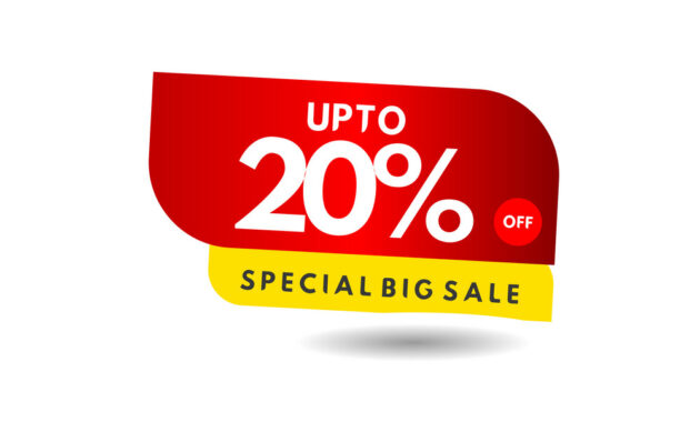 Up To 20 Special Big Sale Label Template Design for Adobe Illustrator Label Template