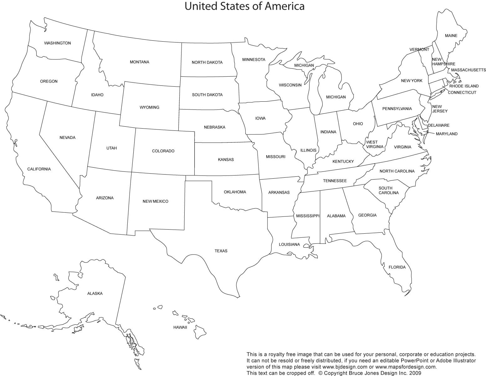 Us And Canada Printable, Blank Maps, Royalty Free • Clip Art Regarding Blank Template Of The United States