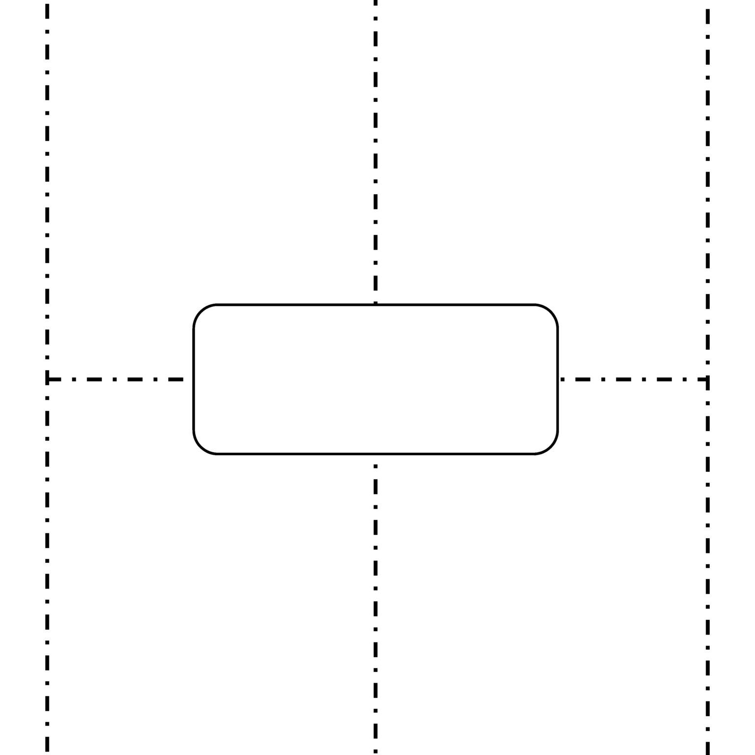 Blank Four Square Writing Template