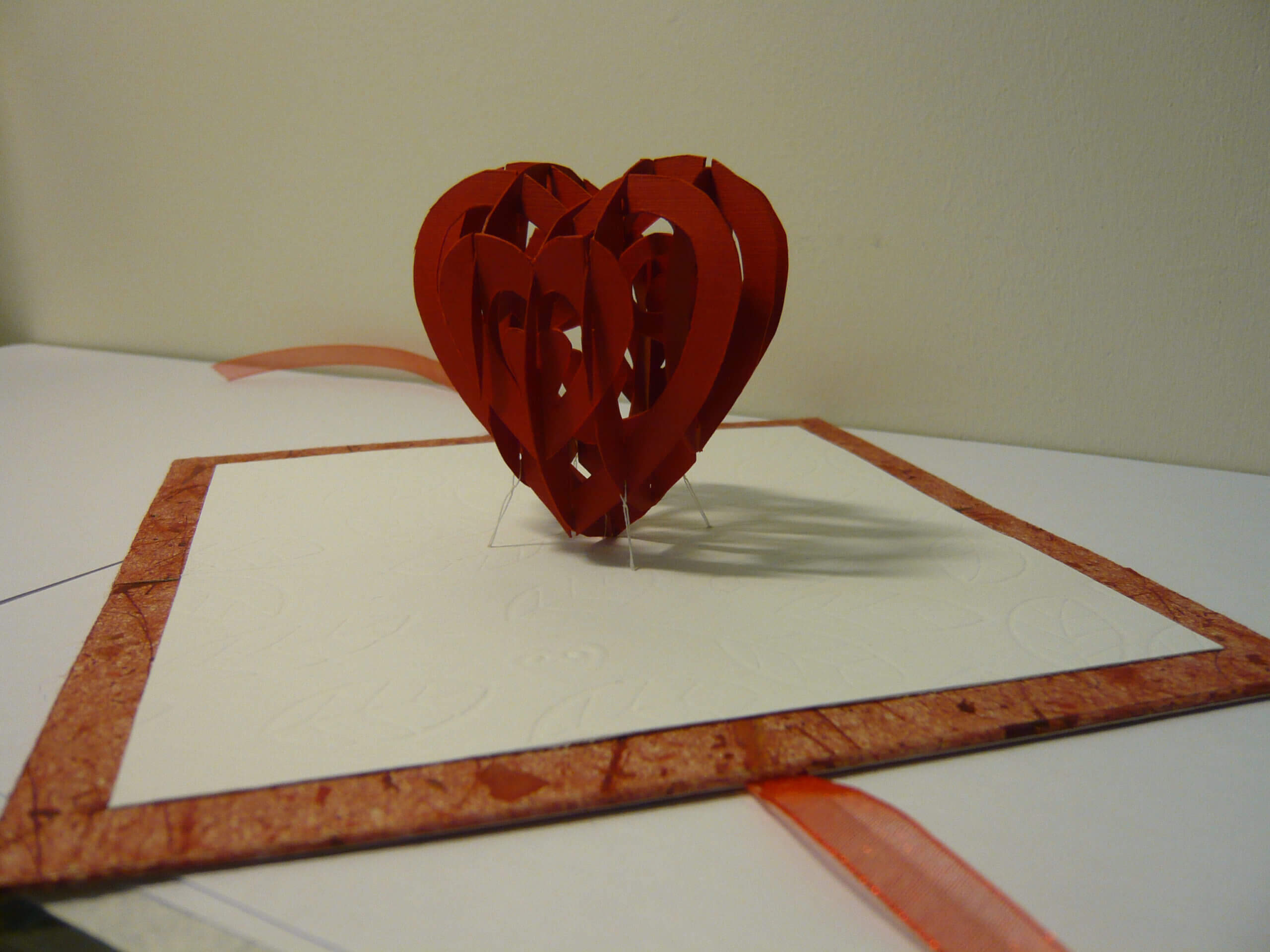 Valentine's Day Pop Up Card: 3D Heart Tutorial - Creative For 3D Heart Pop Up Card Template Pdf