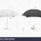 Vector 3D Realistic Render White And Black Blank Umbrella Pertaining To Blank Umbrella Template