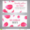 Vector Gift Voucher Template With Rose Petals. Business Intended For Boutique Flyer Template Free