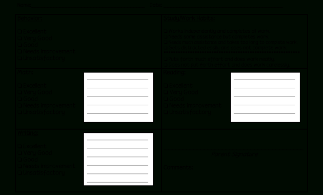 Weekly Student Behavior Report | Templates At throughout Behaviour Report Template