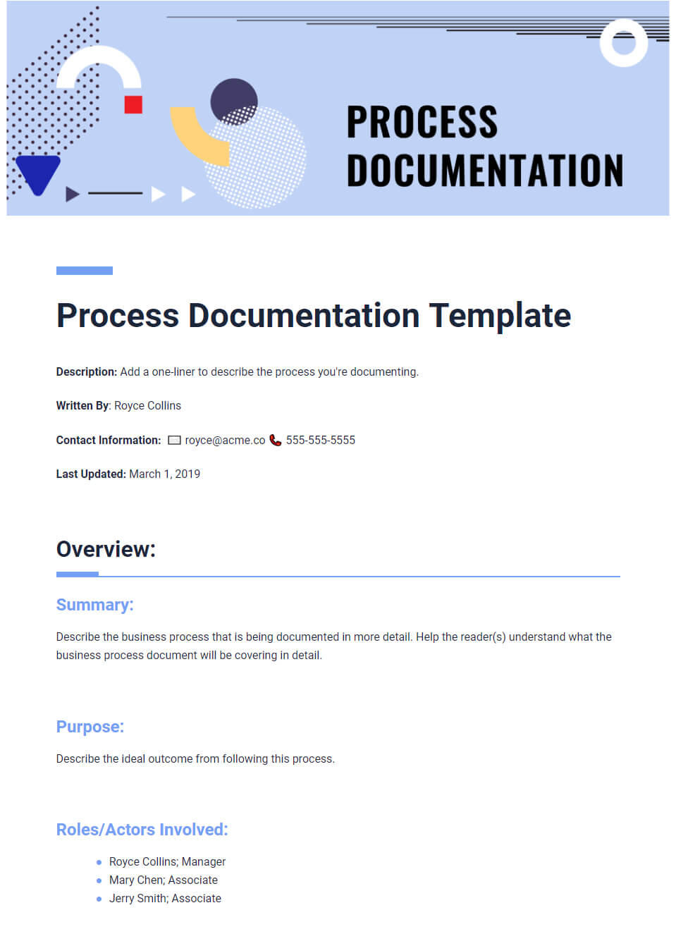 What Is Process Documentation : An Ultimate Guide With Regard To Business Process Document Template
