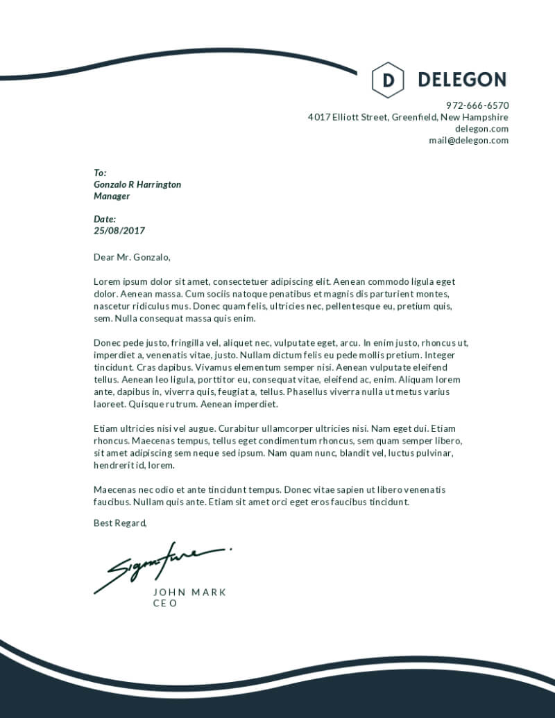 Why Are Letterheads Important In Business Letters Pertaining To Business Headed Letter Template