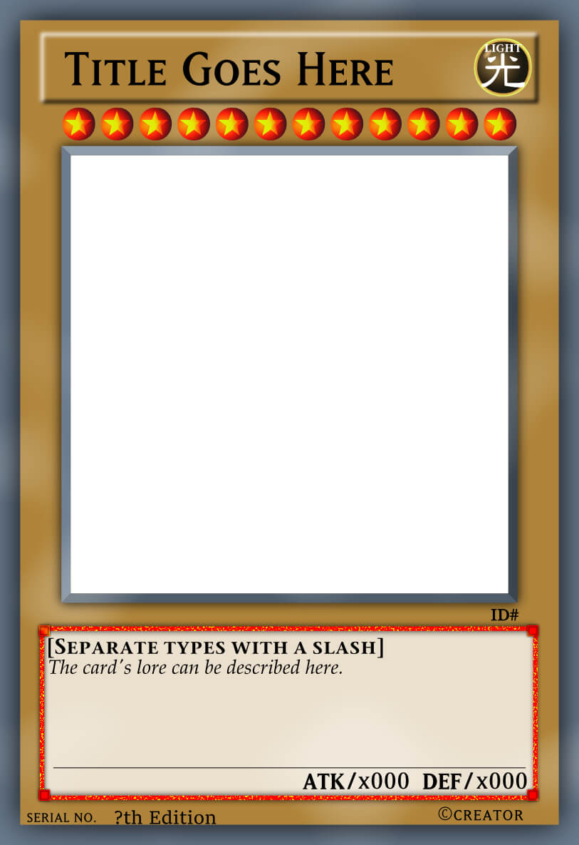 Yugioh Card Template regarding Blank Magic Card Template Yugioh Card Template Regarding Blank Magic Card Template